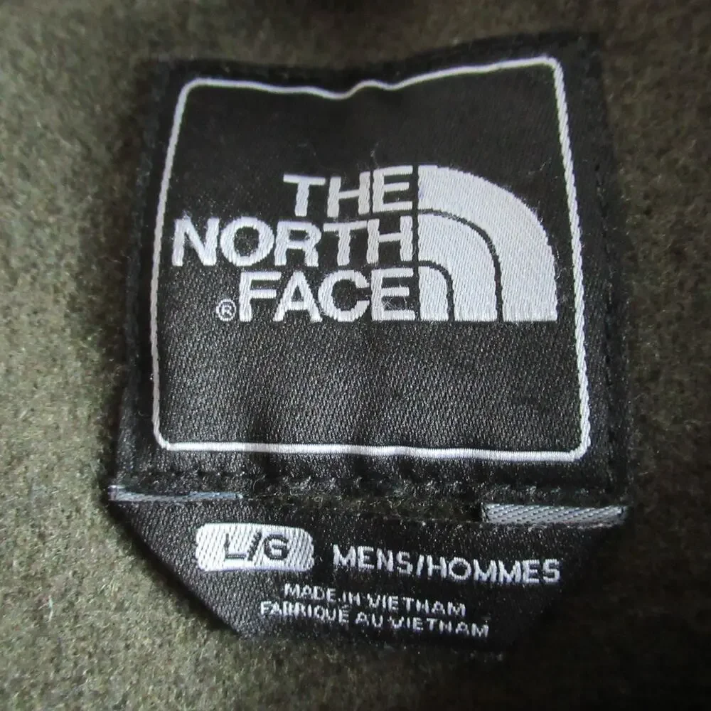 The North Face Jacket Mens Large Green Wool Blend Full Zip Coat Utility Rustic